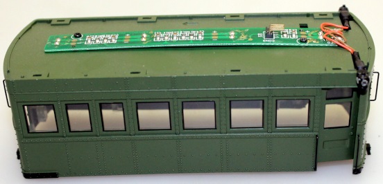 (image for) Trailer Shell - Olive Green ( On30 Railbus & Trailer )